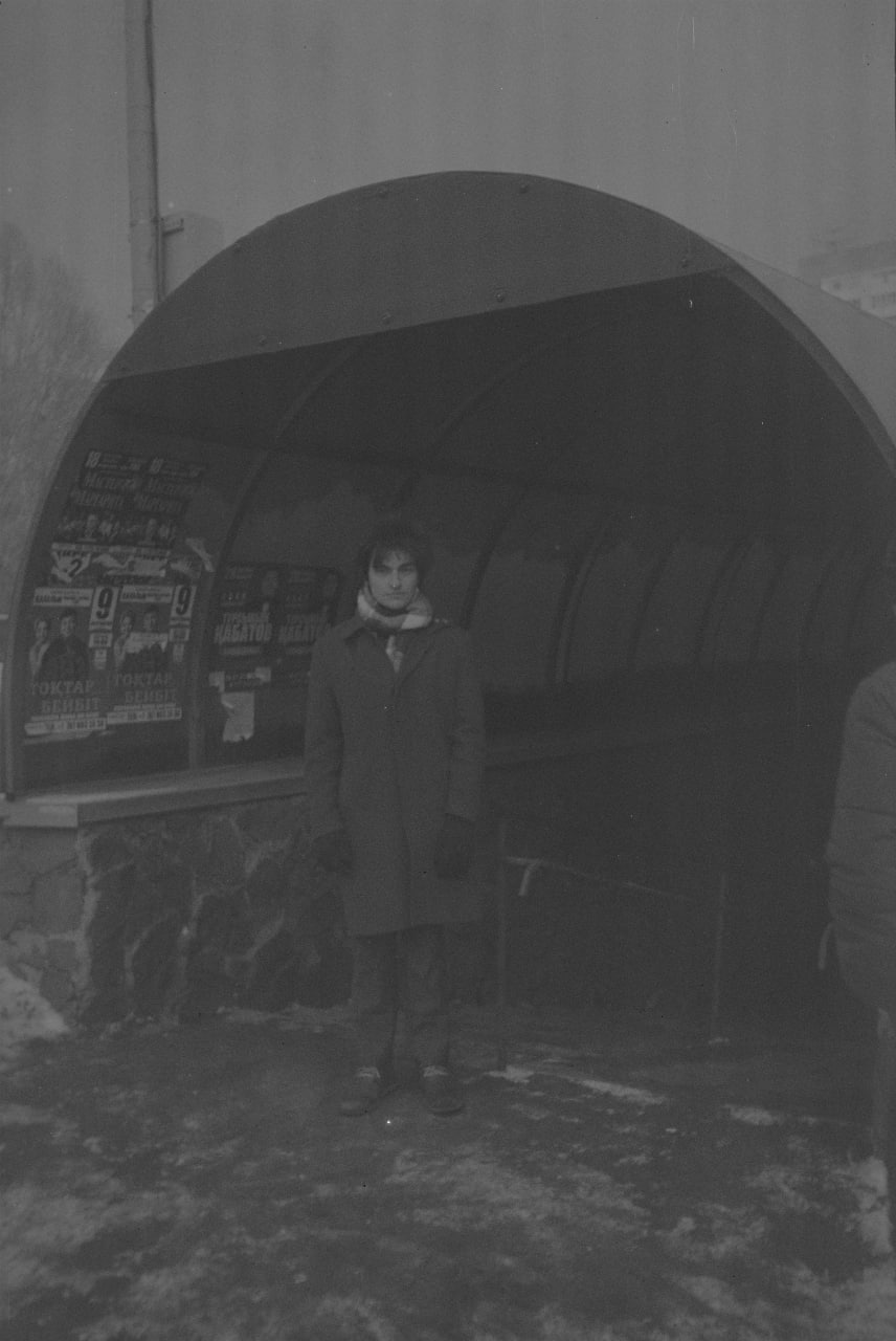 Me standing in a tunnel in Semipalatinsk looking very Soviet
